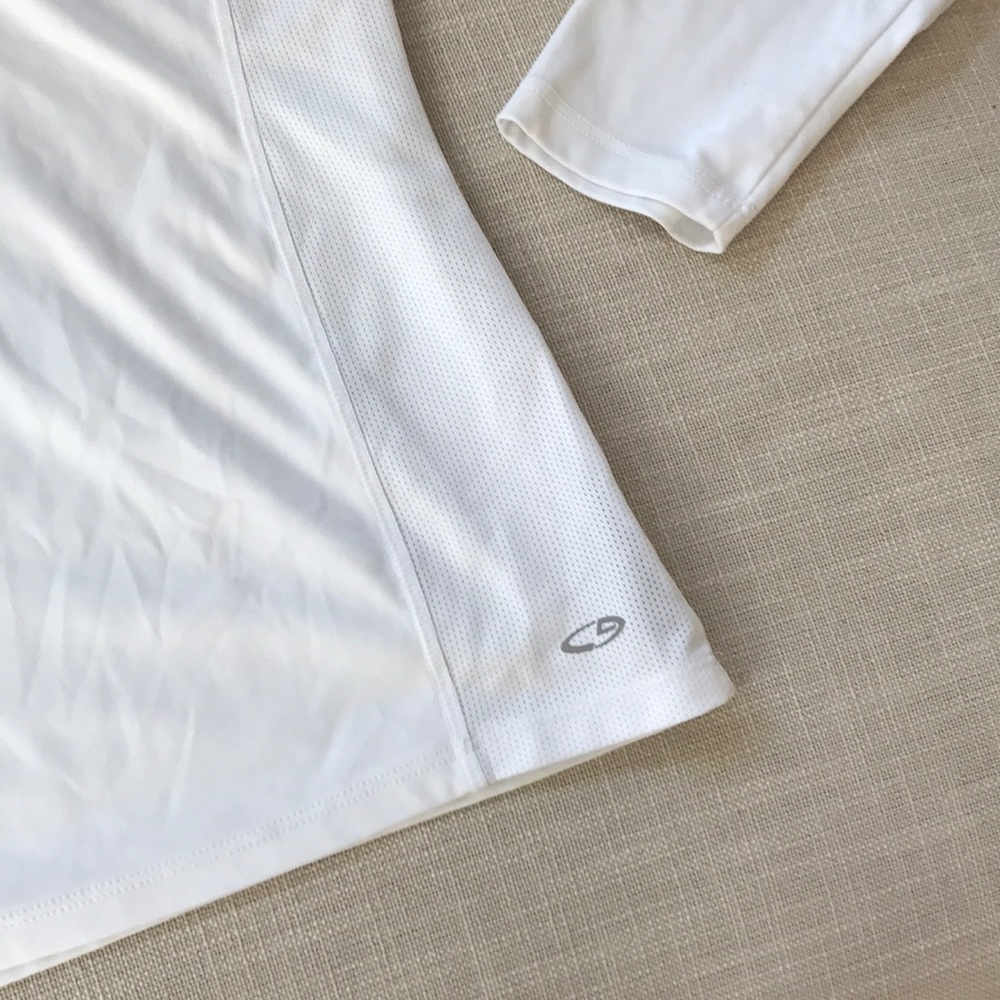Champion Long Sleeve White Athletic Top - Picture 3 of 4